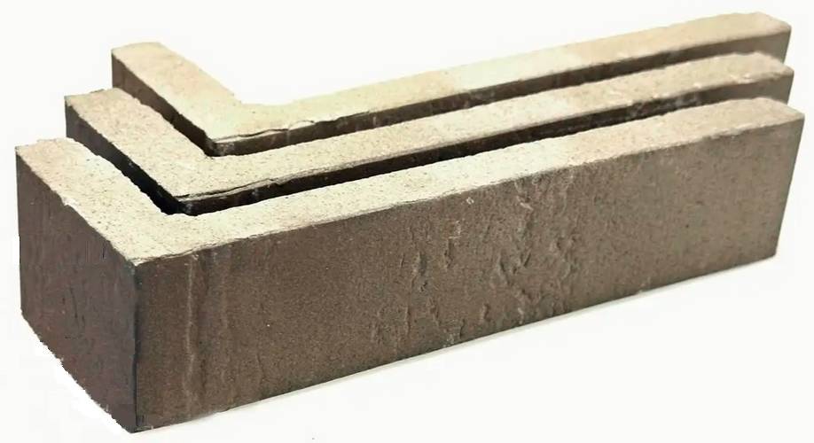 Клинкерный угловой элемент Forta Black RIEGEL 7303R(Y), Terramatic