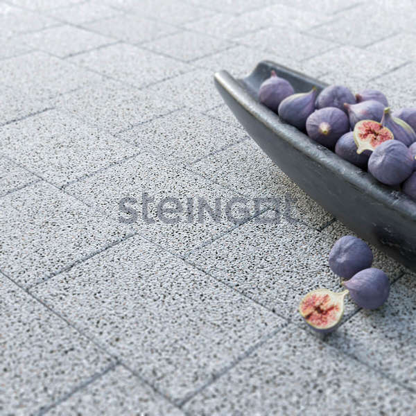 Тротуарная плитка Новый город Bianco Nero (Белый), Steingot