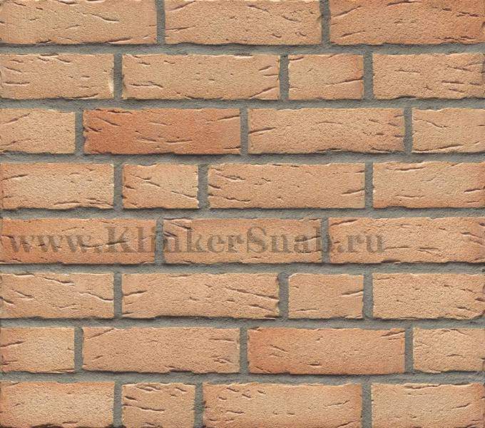 Фасадная термопанель Регент ППУ с плиткой Feldhaus Klinker R696NF14 sintra crema duna, толщина 80 мм., Feldhaus Klinker