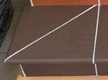 Клинкерная угловая ступень Шоколад, МаркаСтрой
