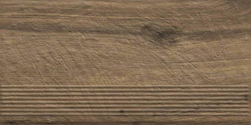 Простая ступень с насечками Carrizo wood 600*300, Paradyz