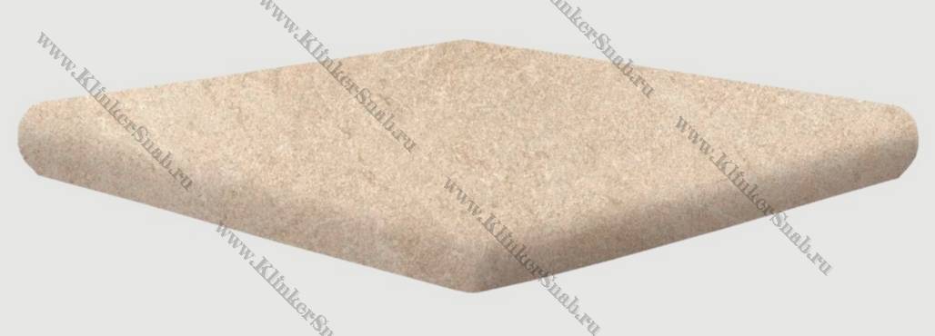 Клинкерная ступень угловая флорентинер Drach Beige, Exagres