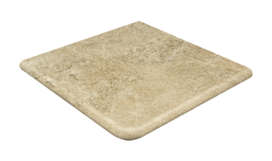 Клинкерная ступень угловая Petra Ocre Round. Anti-Slip 33*33, Gres de Aragon