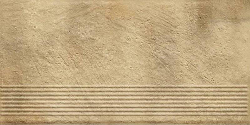 Простая ступень с насечками Eremite sand 600*300, Paradyz