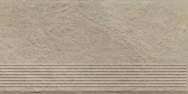 Простая ступень с насечками Eremite crema 600*300, Paradyz