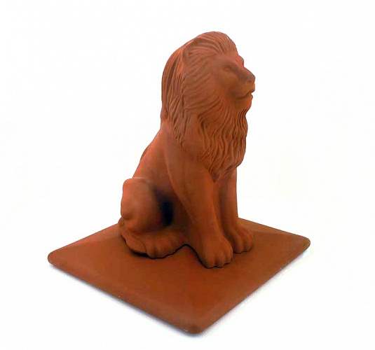 Клинкерный колпак для забора LION Рубиновый красный (01), King Klinker